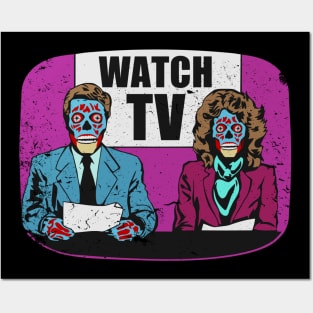 They Live! Obey, Consume, Buy, Sleep, No Thought and Watch TV Posters and Art